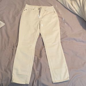 H&M, size US 8, White jeans for women